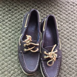Brown Leather Sperry Top-Sider Boat Shoes